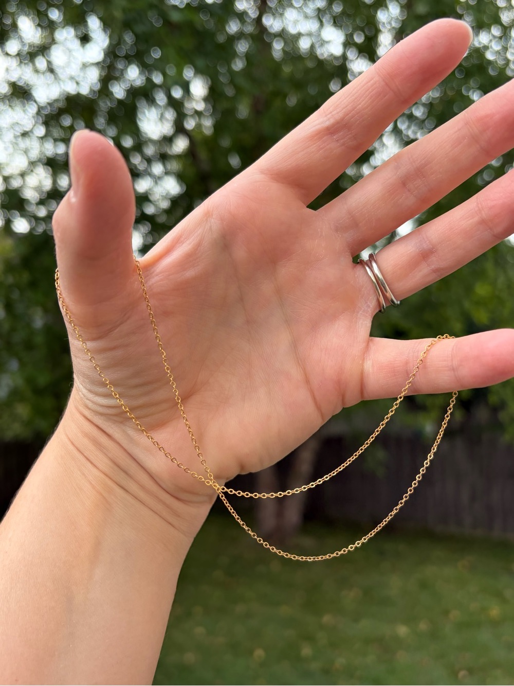 Vintage 10K Yellow Gold Cable Chain Necklace- 15” & 1.1 Grams
